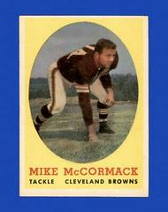 Mike McCormack #59 Football Cards 1958 Topps Prices