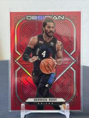 Derrick Rose [Red Flood] #103 Basketball Cards 2020 Panini Obsidian Prices