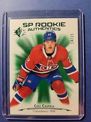 Cole Caufield [Green] Hockey Cards 2021 SP Prices