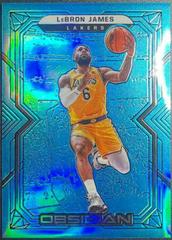LeBron James [Blue Flood] Basketball Cards 2021 Panini Obsidian Prices