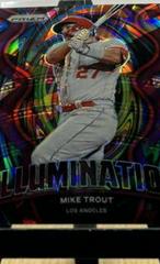 Mike Trout [Burgundy Cracked Ice Prizm] Baseball Cards 2022 Panini Prizm Illumination Prices
