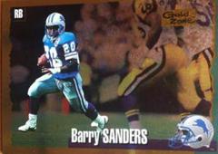 Barry Sanders [Gold Zone] #1 Football Cards 1994 Panini Score Prices