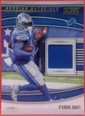 D'Andre Swift #SM3 Football Cards 2022 Panini Score Scoring Materials Prices
