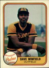 Dave Winfield #484 Baseball Cards 1981 Fleer Prices