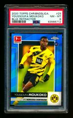 Youssoufa Moukoko [Blue Refractor] Soccer Cards 2020 Topps Chrome Bundesliga Prices
