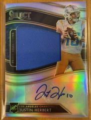 Justin Herbert [Prizm] Football Cards 2020 Panini Select Prime Selections Signatures Prices