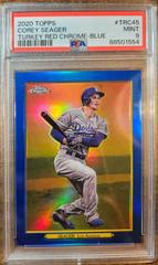 Corey Seager [Blue] #TRC-45 Baseball Cards 2020 Topps Turkey Red Chrome Prices