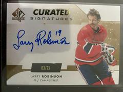 Larry Robinson Hockey Cards 2022 SP Authentic Curated Signatures Prices