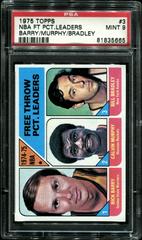 NBA FT Pct. Leaders: Barry, Murphy, Bradley #3 Basketball Cards 1975 Topps Prices