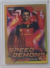 Carlos Sainz [Gold] #SD-CS Racing Cards 2022 Topps Chrome Formula 1 Speed Demons Prices