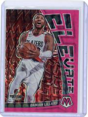 Damian Lillard [Pink Fourescent] #17 Basketball Cards 2022 Panini Mosaic Elevate Prices