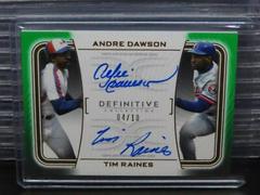 Tim Raines, Andre Dawson [Green] #DAC-DRA Baseball Cards 2023 Topps Definitive Dual Autograph Collection Prices