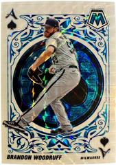 Brandon Woodruff [Reactive Blue] #A-12 Baseball Cards 2022 Panini Mosaic Aces Prices