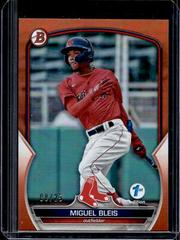 Miguel Bleis [Orange] #BPPF-106 Baseball Cards 2023 Bowman 1st Edition Prices