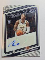 Bennedict Mathurin #RDS-BNM Basketball Cards 2022 Panini Donruss Optic Rookie Dominators Signatures Prices