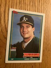 Ozzie Canseco #25 Baseball Cards 1991 Topps '90 M.L. Debut Prices