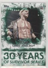 Chris Jericho [Green] Wrestling Cards 2018 Topps WWE Undisputed 30 Years of Survivor Series Prices