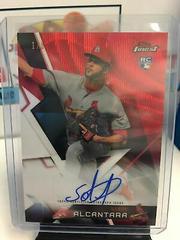 Sandy Alcantara [Red Wave Refractor] #SA Baseball Cards 2018 Topps Finest Autographs Prices