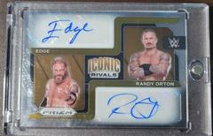 Edge, Randy Orton #IR-ER Wrestling Cards 2022 Panini Prizm WWE Iconic Rivals Dual Autographs Prices