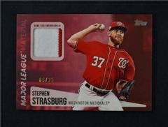 Stephen Strasburg [Red] #SS Baseball Cards 2019 Topps Major League Material Prices