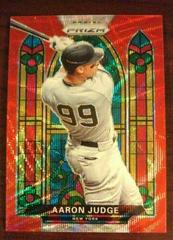 Aaron Judge [Red Wave Prizm] Baseball Cards 2021 Panini Prizm Stained Glass Prices