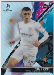 Phil Foden [Refractor] Soccer Cards 2021 Topps Finest UEFA Champions League Prices