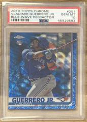 Vladimir Guerrero Jr. [Blue Wave Refractor] #201 Baseball Cards 2019 Topps Chrome Prices
