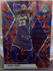 LeBron James [Reactive Blue] #8 Basketball Cards 2019 Panini Mosaic Prices