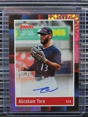Abraham Toro #R88S-AT Baseball Cards 2022 Panini Donruss Retro 1988 Signatures Prices