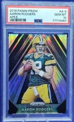 Aaron Rodgers [Gold Mojo] #A-6 Football Cards 2018 Panini Prizm Apex Prices