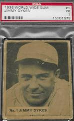 Jimmy Dykes #1 Baseball Cards 1936 World Wide Gum Prices