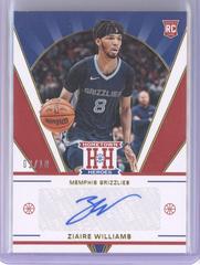 Ziaire Williams [Gold] Basketball Cards 2021 Panini Chronicles Hometown Heroes Rookie Autographs Prices