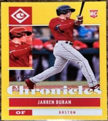 Jarren Duran [Gold] #6 Baseball Cards 2022 Panini Chronicles Prices