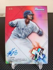 Kevin Alcantara [Red Refractor] #BSPA-KA Baseball Cards 2021 Bowman Sterling Prospect Autographs Prices