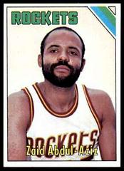 Zaid Abdul-Aziz #49 Basketball Cards 1975 Topps Prices