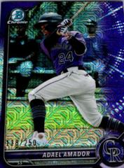 Adael Amador [Purple Refractor] #BCP-109 Baseball Cards 2022 Bowman Chrome Prospects Prices