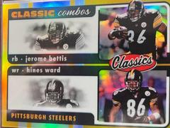Hines Ward, Jerome Bettis [Gold] Football Cards 2022 Panini Classics Combos Prices