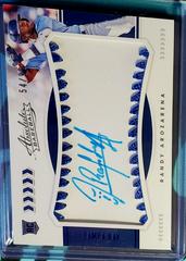 Randy Arozarena [Material Signature Blue] #147 Baseball Cards 2020 Panini Absolute Prices