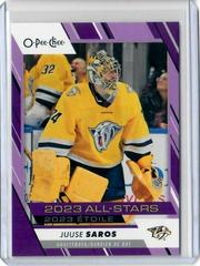 Juuse Saros [Purple Border] #524 Hockey Cards 2023 O-Pee-Chee Prices