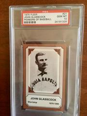John Glasscock #21 Baseball Cards 1975 Fleer Pioneers of Baseball Prices