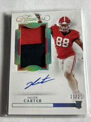 Jalen Carter 2023 Panini Plates & Patches Double Coverage Swatch RC 21/25  #DC-7