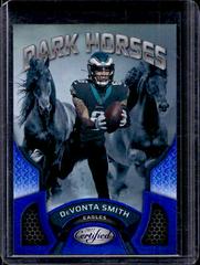 DeVonta Smith [Blue] #DH-8 Football Cards 2022 Panini Certified Dark Horses Prices