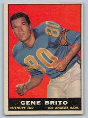 Gene Brito #54 Football Cards 1961 Topps Prices