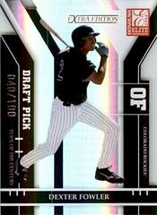 Dexter Fowler [Turn of the Century] Baseball Cards 2004 Donruss Elite Extra Edition Prices