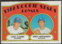 Royals Rookies [L. Clemons, M. Montgomery] #372 Baseball Cards 1972 O Pee Chee Prices