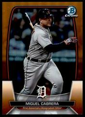 Miguel Cabrera [Orange] #12 Baseball Cards 2023 Bowman Chrome Prices