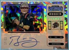 Bailey Zappe [SP Variation Autograph Cracked Ice Ticket] #104V Football Cards 2022 Panini Contenders Prices