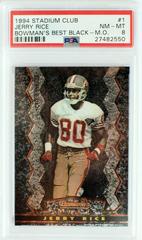 Jerry Rice [Black Members Only] Football Cards 1994 Stadium Club Bowman's Best Prices