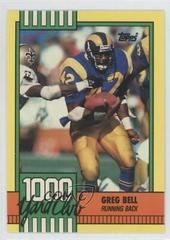 Greg Bell [Disclaimer Back] Football Cards 1990 Topps 1000 Yard Club Prices