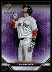 J. D. Martinez [Amethyst] #37 Baseball Cards 2021 Topps Triple Threads Prices